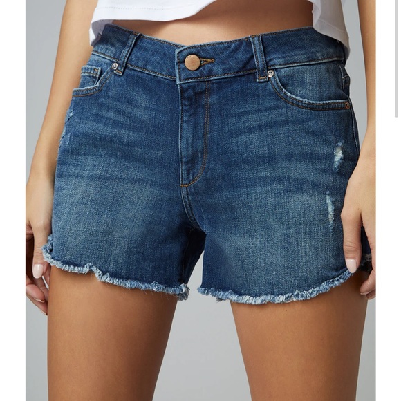 DL1961 Pants - DL1961 Karlie Boyfriend Denim Shorts In Bluegrass 26